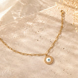 Evil Eye Pendant Charm Bracelet
