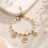 Pearl Tree of Life Charm Bracelet