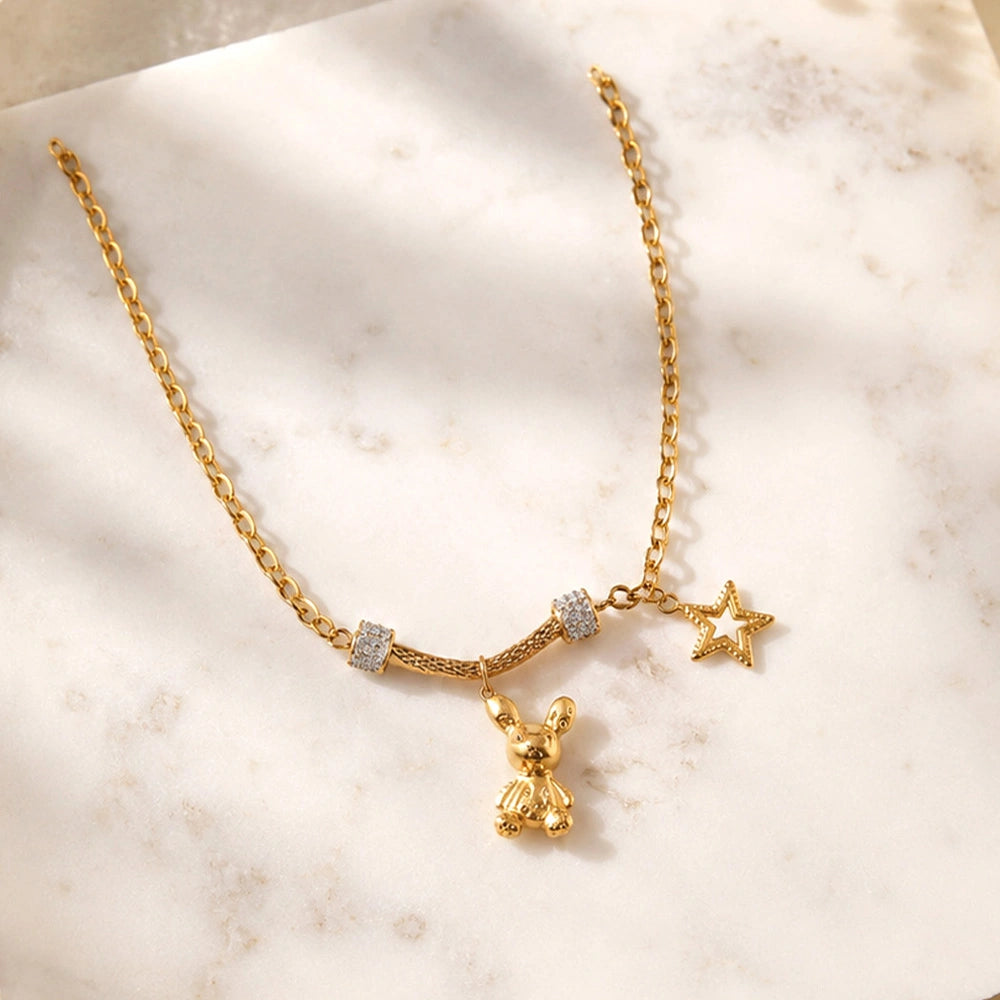 Bunny and Star Charm Bracelet