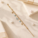 Turquoise Evil Eye Charm Bracelet