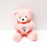 Romantic Heart Plush Teddy Bear - Pink