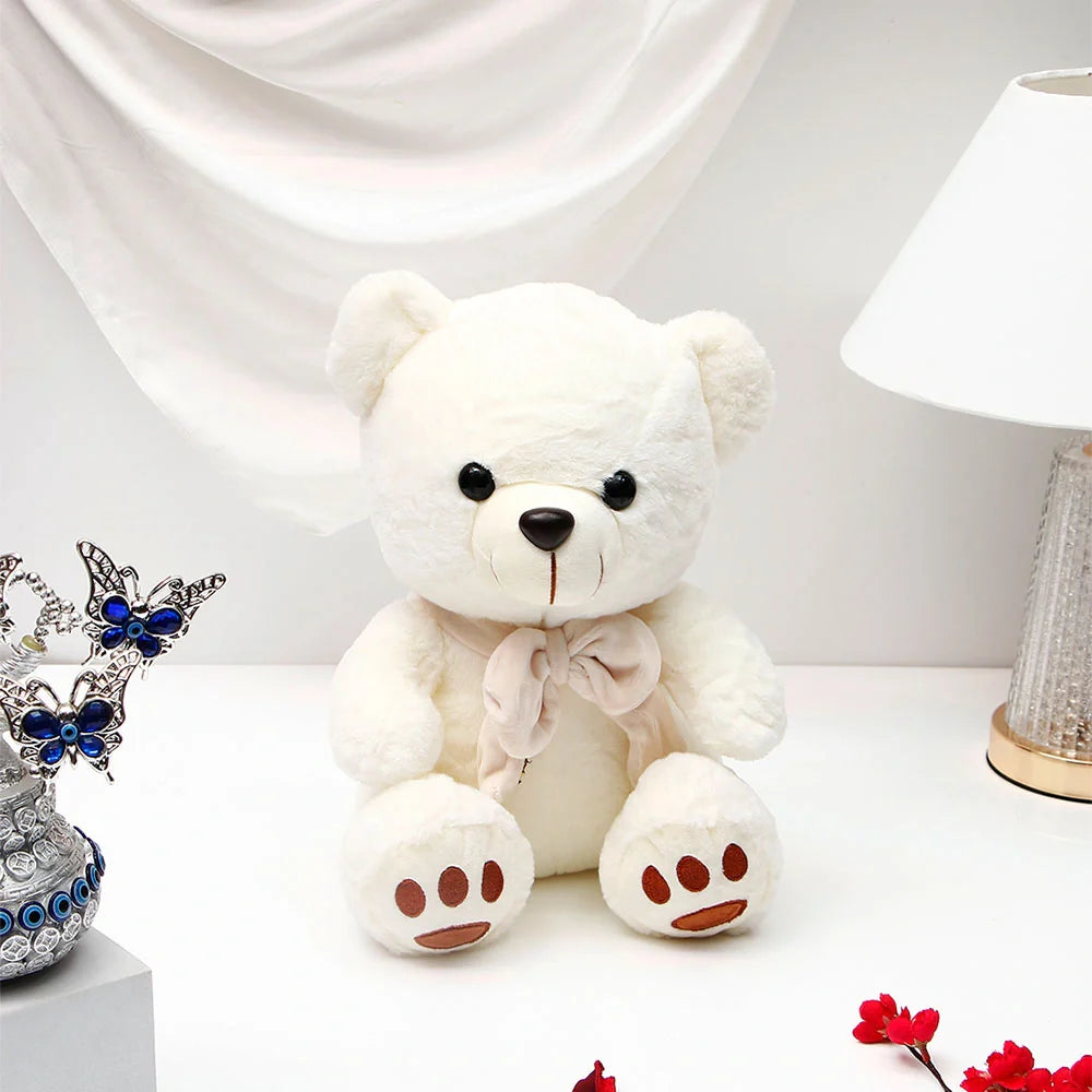 Ultra-Soft Plush Cuddly Teddy Bear - White