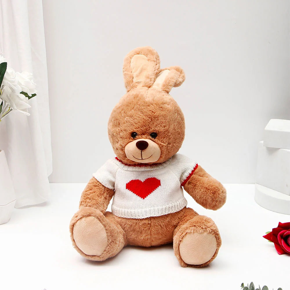 Brown Bunny in Heart T-Shirt 