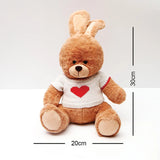 Brown Bunny in Heart T-Shirt