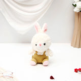 White Bunny Soft Toy in Green Dress