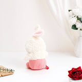 White Bunny Soft Toy in Pink Dress