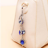Evil Eye Turtle Keychain