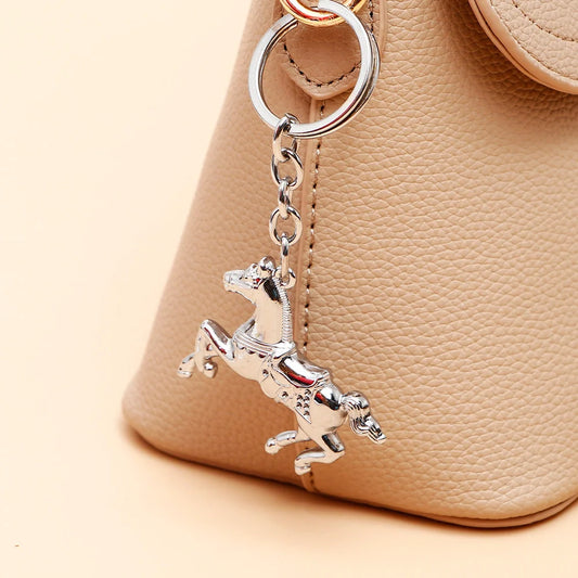Silver Horse Keychain
