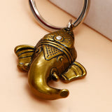 Golden Lord Ganesha Keychain