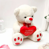 White Sweetheart Teddy Bear