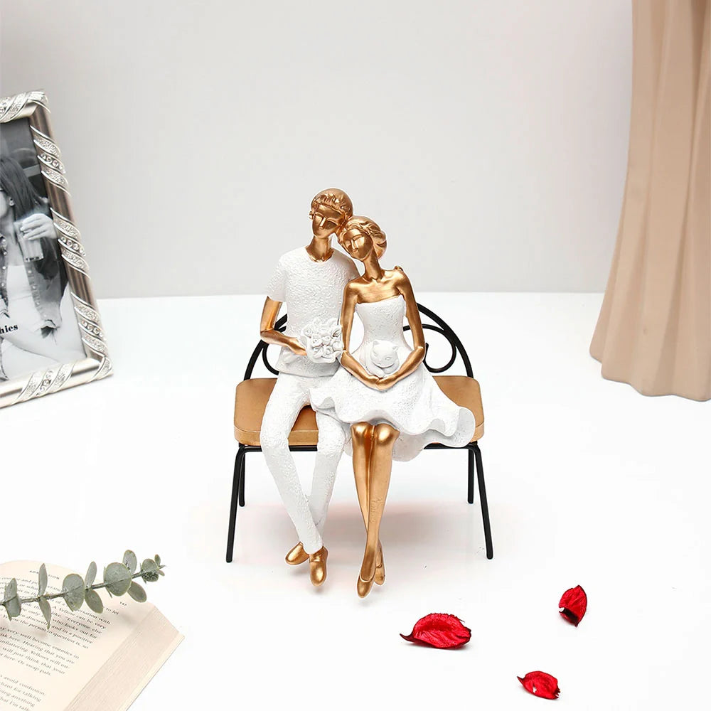 Heartfelt Embrace Couple Figurine Showpiece