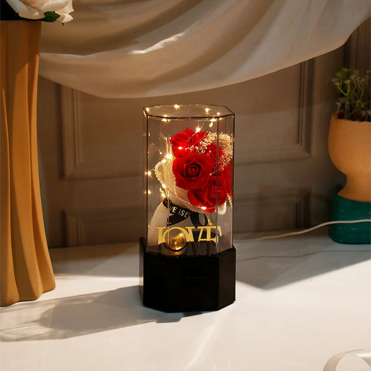 Eternal Love LED Red Rose Bouquet