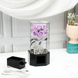 Eternal Love LED Purple Rose Bouquet 