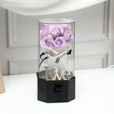 Eternal Love LED Purple Rose Bouquet