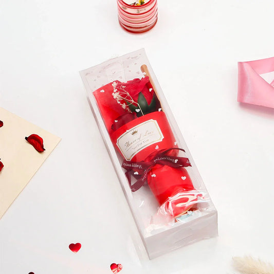 Romantic Single Rose Artificial Flower Bouquet