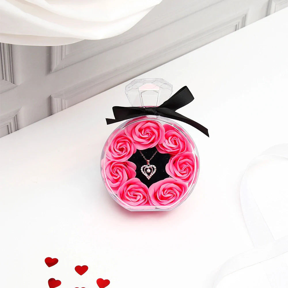 Pink Jewellery Valentines Ring Box