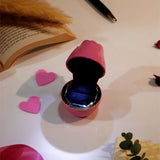 Light Up Be Mine Proposal Pink Rose Ring Holder
