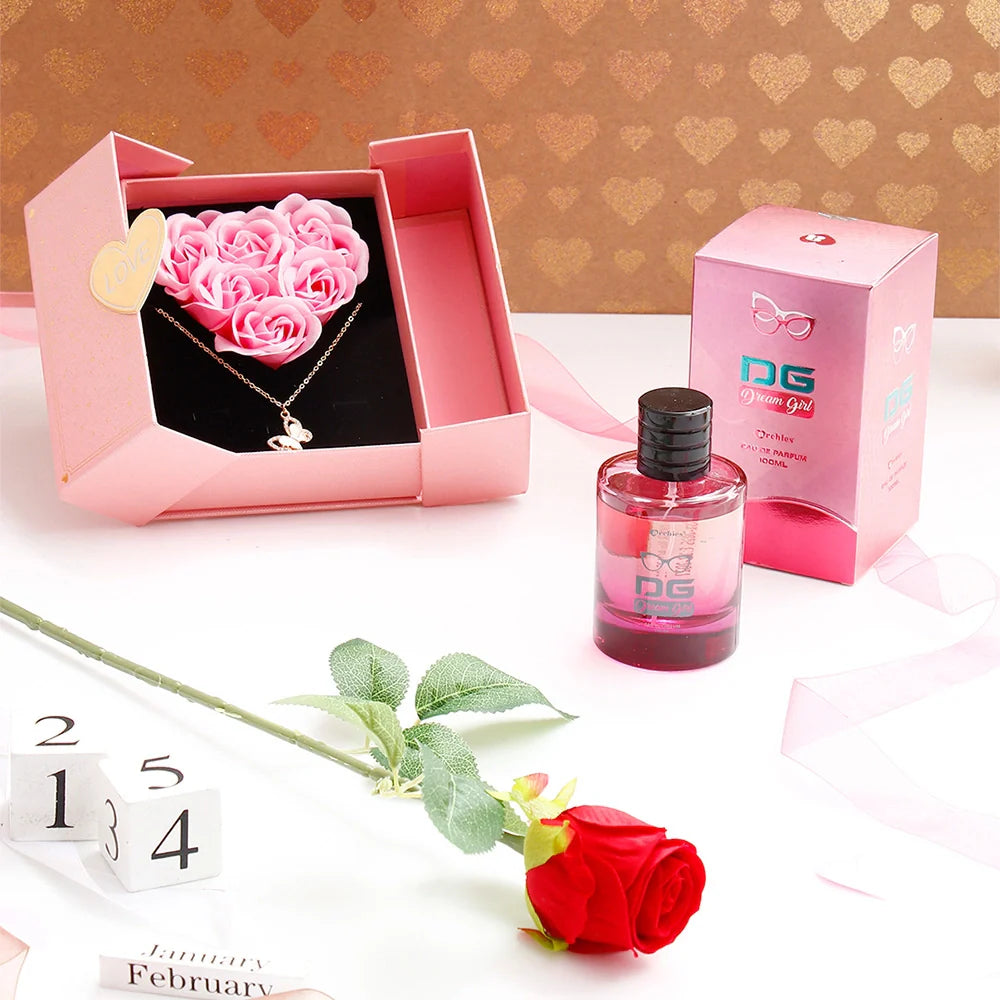 Archies Dream Gals Perfume With Jewellery Box and Rose