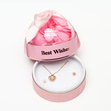 Best Wishes Pink Valentines Jewellery Box