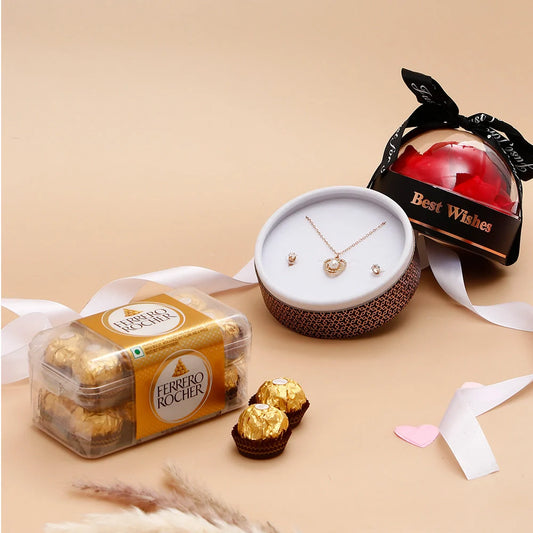 Rosey Jewellery Dome With Ferrero Rocher