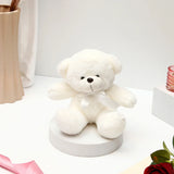 White Teddy Bear Hamper with Mug