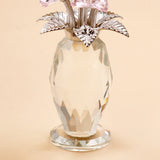 Archies Pink Crystal Bloom Rose Figurine