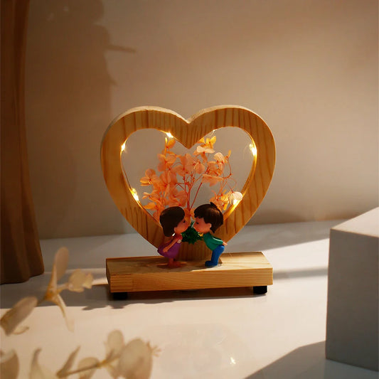 Pink Heart of Love LED Showpiece