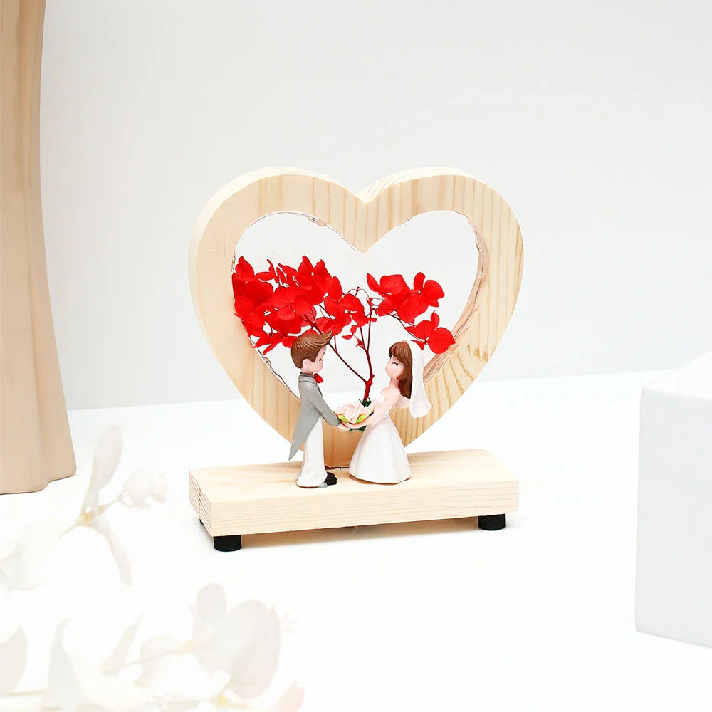 Red Heart of Love LED Showpiece