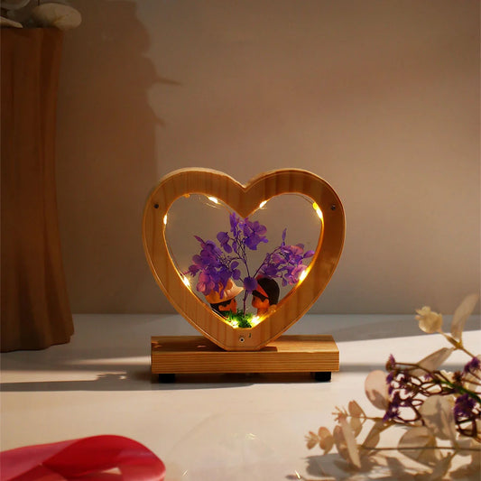 Purple Heart of Love LED Showpiece