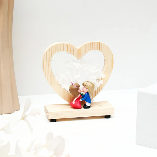 White Heart of Love LED Showpiece
