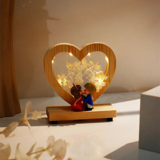 White Heart of Love LED Showpiece