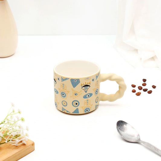 Protective Yellow Evil Eye Mug