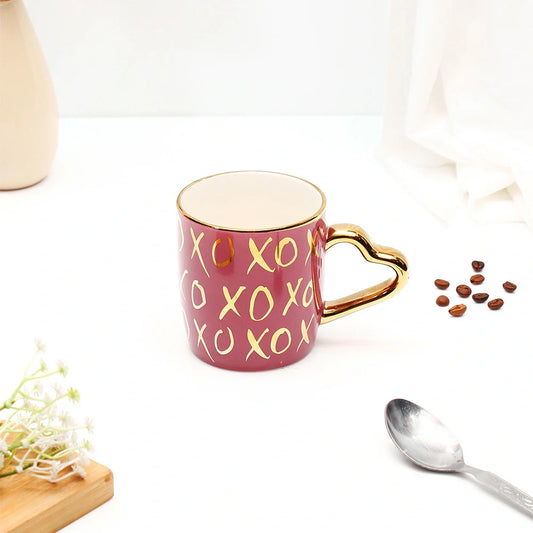 XOXO Pink Love Handle Mug