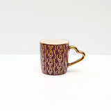 Romantic Purple Love Handle Mug