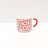 Love Red Ceramic Big Mug
