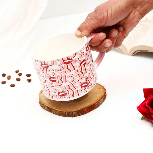 Kisses White Ceramic Big Mug
