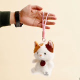 Mini Cat Plush Keychain Soft Toy