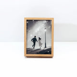 Romantic Nightscape LED Wooden Shadow Box Frame