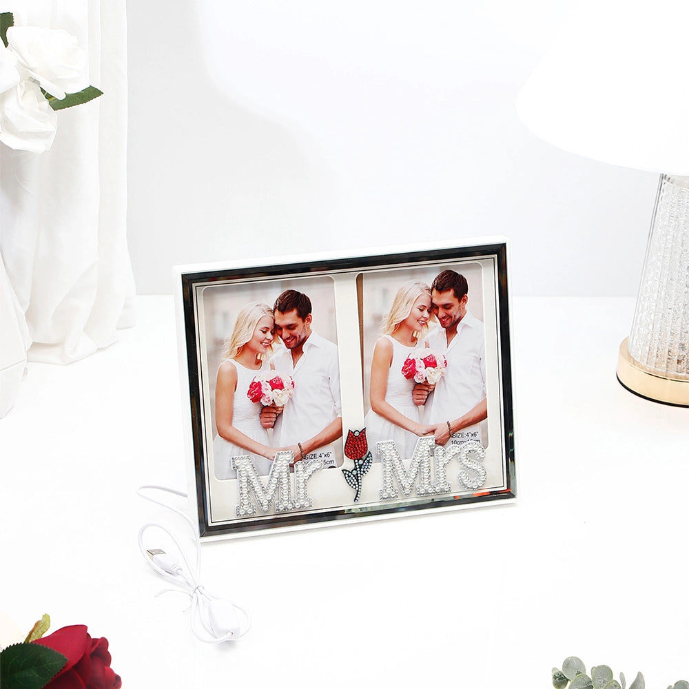 Twin Space Romantic LED Photo Frame