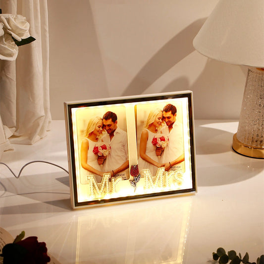 Twin Space Romantic LED Photo Frame