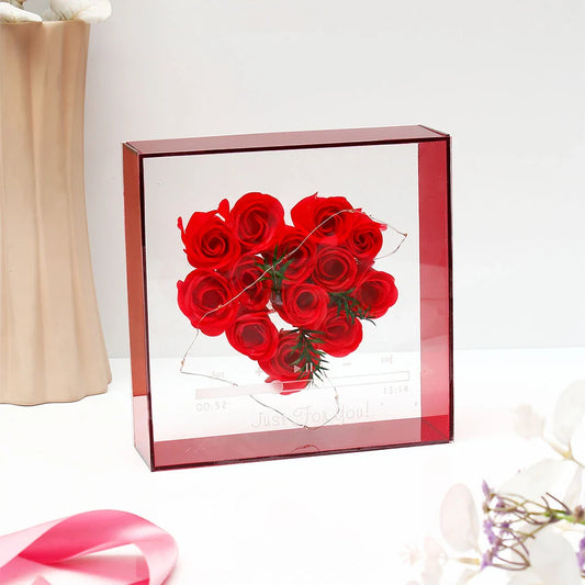 Romantic Red Roses LED Floral Display
