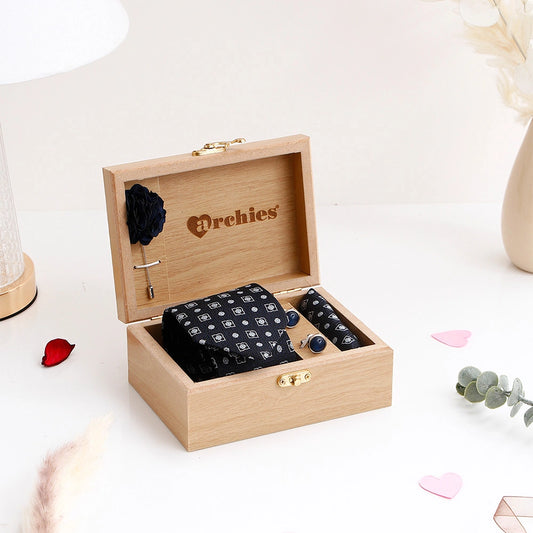 Black Tie Set With Ajmal Scent Of The Ocean