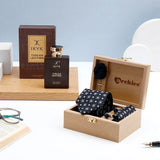 Black Tie Set With IKYK Tuscan Leather