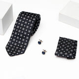 Black Tie Set With IKYK Tuscan Leather