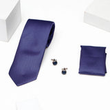Blue Tie Set With Archies Black Diamond Perfume