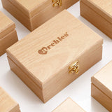 Premium Men's Tie Gift Set in Wooden Box - Black