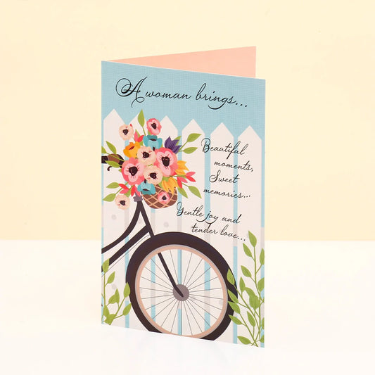 Beautiful Women's Day Greeting Card With Chocolate With Chocolate