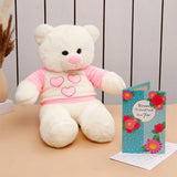 The World Needs You Women's Day Greeting Card With Teddy