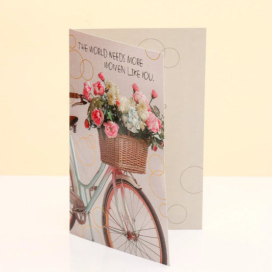 The Women You Are Women's Day Greeting Card With Chocolate