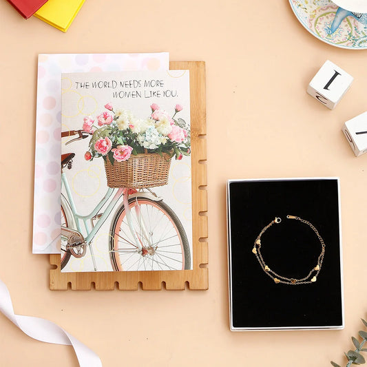 The Women You Are Women's Day Greeting Card With Bracelet